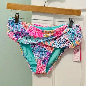 Lilly Pulitzer Splash-Dance Lagoon Sarong Hipster Bottom